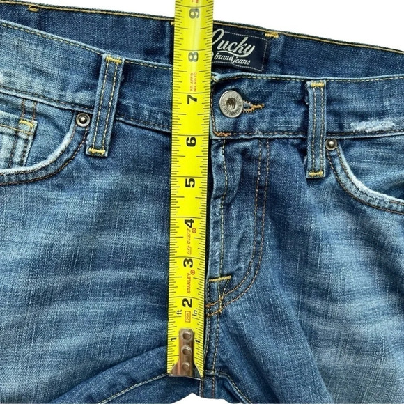 Lucky Brand Women’s The Riley Jean Straight Leg Medium Wash (Selvage) Size 2/26 - Picture 3 of 8